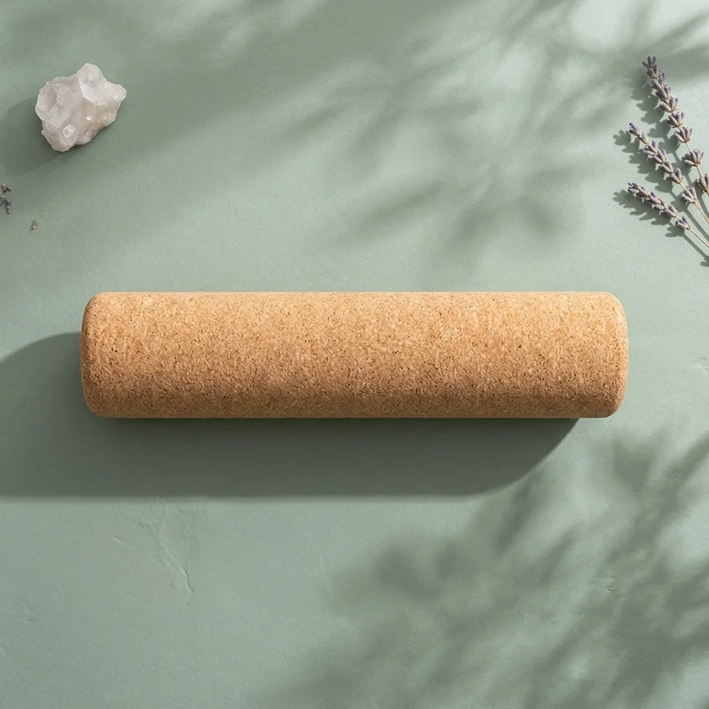 Natural Cork Yoga Rollers For Deep Muscle Release - Khaki / 30x10 cm