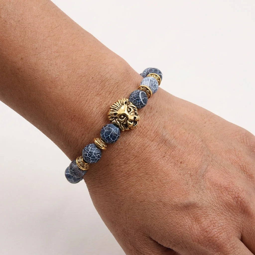 Natural Stone Bracelets With Owl Charm