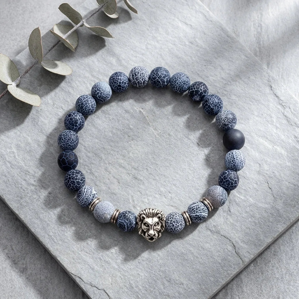 Natural Stone Bracelets With Owl Charm