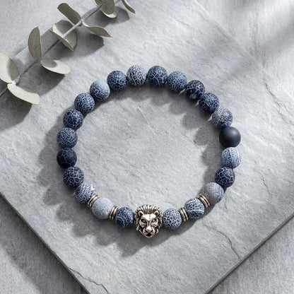 Natural Stone Bracelets With Owl Charm