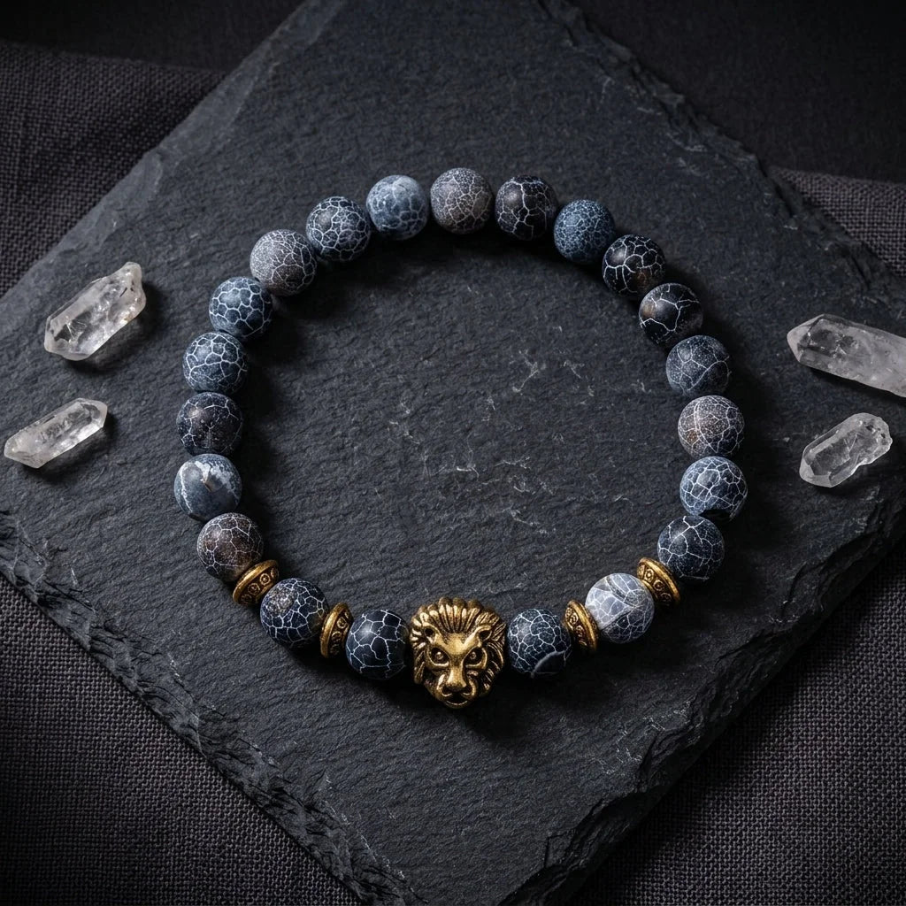 Natural Stone Bracelets With Owl Charm