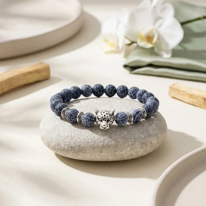 Natural Stone Bracelets With Owl Charm
