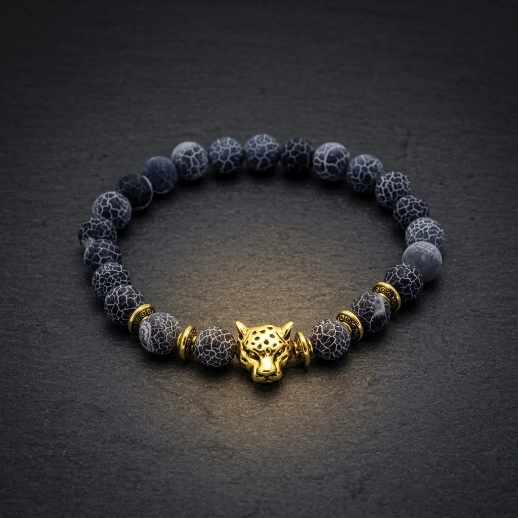 Natural Stone Bracelets With Owl Charm