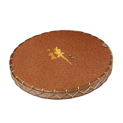 Natural Straw Floor Poufs For Sitting Comfortably - Brown