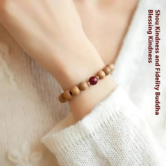 Natural Wooden Bead Bracelet For Women