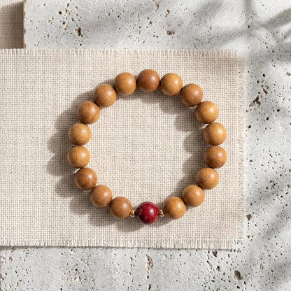 Natural Wooden Bead Bracelet For Women