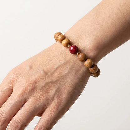 Natural Wooden Bead Bracelet For Women