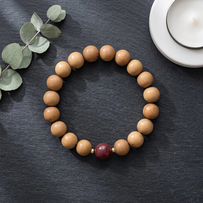 Natural Wooden Bead Bracelet For Women