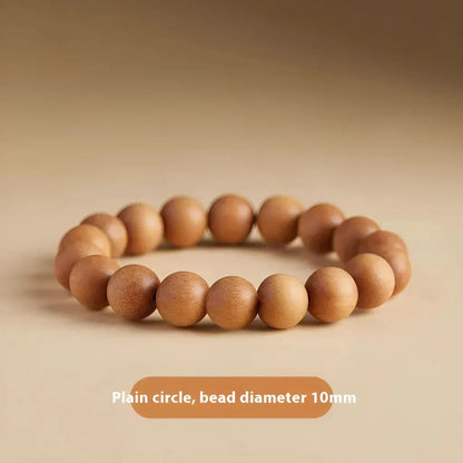 Natural Wooden Bead Bracelet For Women - Mahogany 10mm