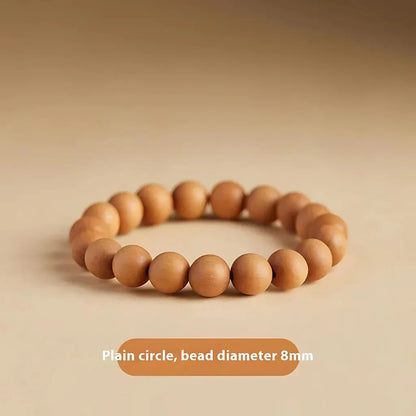 Natural Wooden Bead Bracelet For Women - Mahogany 8mm