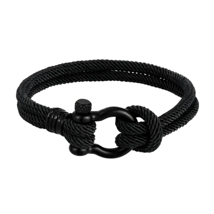 Nautical Rope Bracelet For Everyday Wellness - Black / 19CM