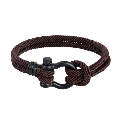 Nautical Rope Bracelet For Everyday Wellness - Coffee / 19CM