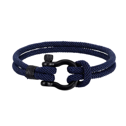 Nautical Rope Bracelet For Everyday Wellness - Navy blue / 19CM