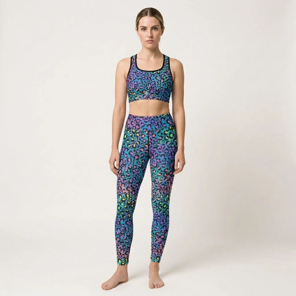 Neon Spirit Workout Outfit Set For Women
