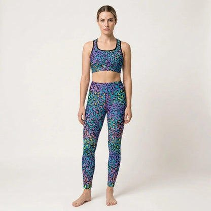 Neon Spirit Workout Outfit Set For Women