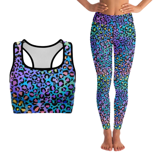 Neon Spirit Workout Outfit Set For Women - XS / XS