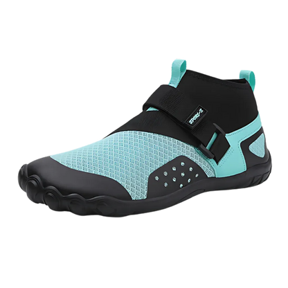 Non Slip Yoga Shoes With Breathable Mesh Grip - Black blue / 36