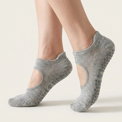 Non Slip Yoga Socks For Women With Cotton Comfort