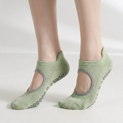 Non Slip Yoga Socks For Women With Cotton Comfort