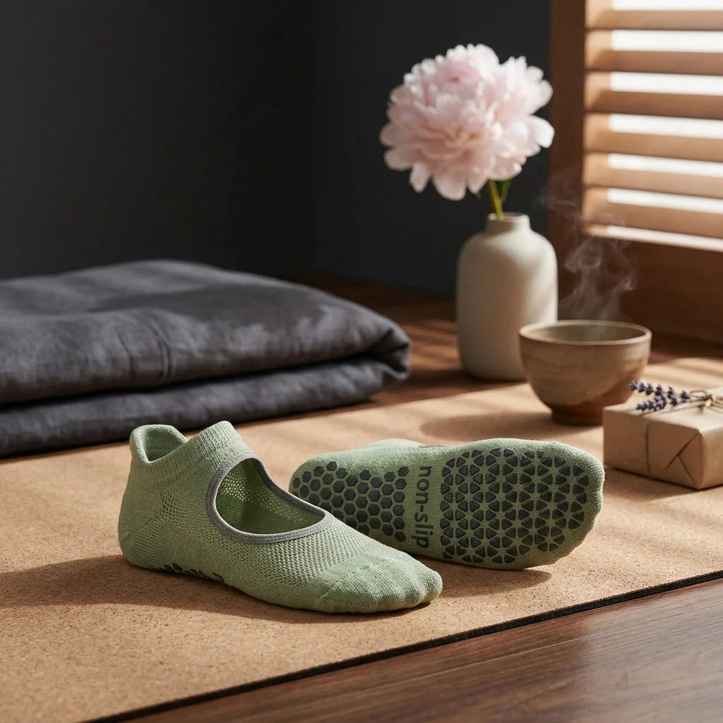 Non Slip Yoga Socks For Women With Cotton Comfort