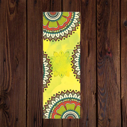 Non-Slip Yoga Towel Mat For Sweat And Support - Mandala 8 / 183×63 cm