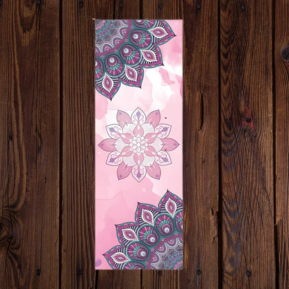 Non-Slip Yoga Towel Mat For Sweat And Support - Mandala 9 / 183×63 cm