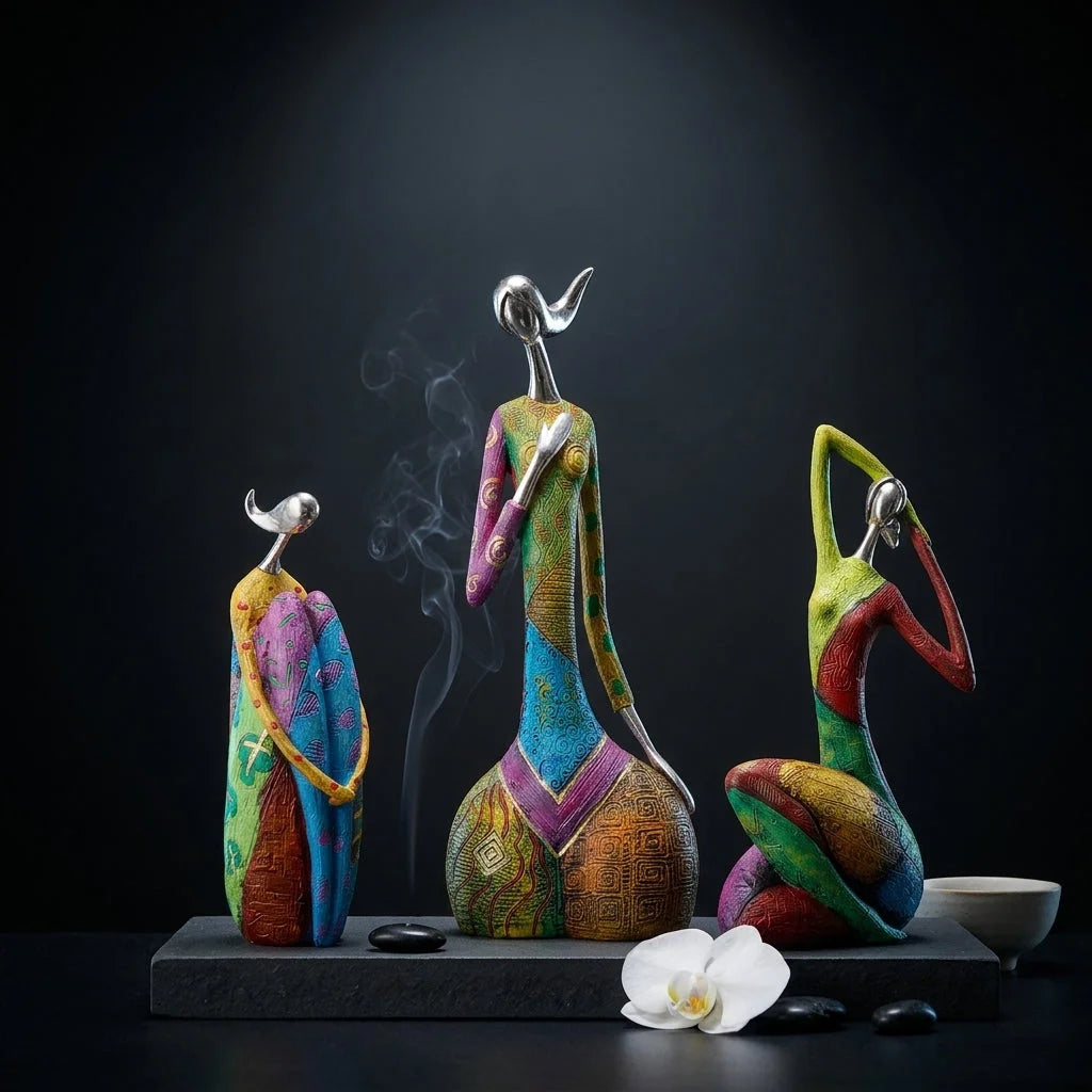 Nordic Style Yoga Statue Decor For Modern Interiors