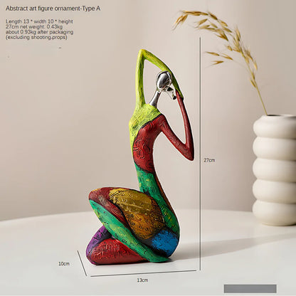 Nordic Style Yoga Statue Decor For Modern Interiors - Stretch
