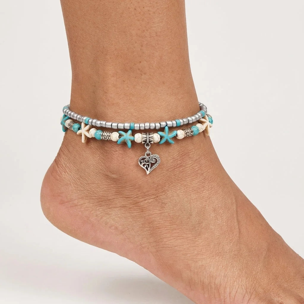 Ocean-Inspired Shell Anklet For Mindful Movement