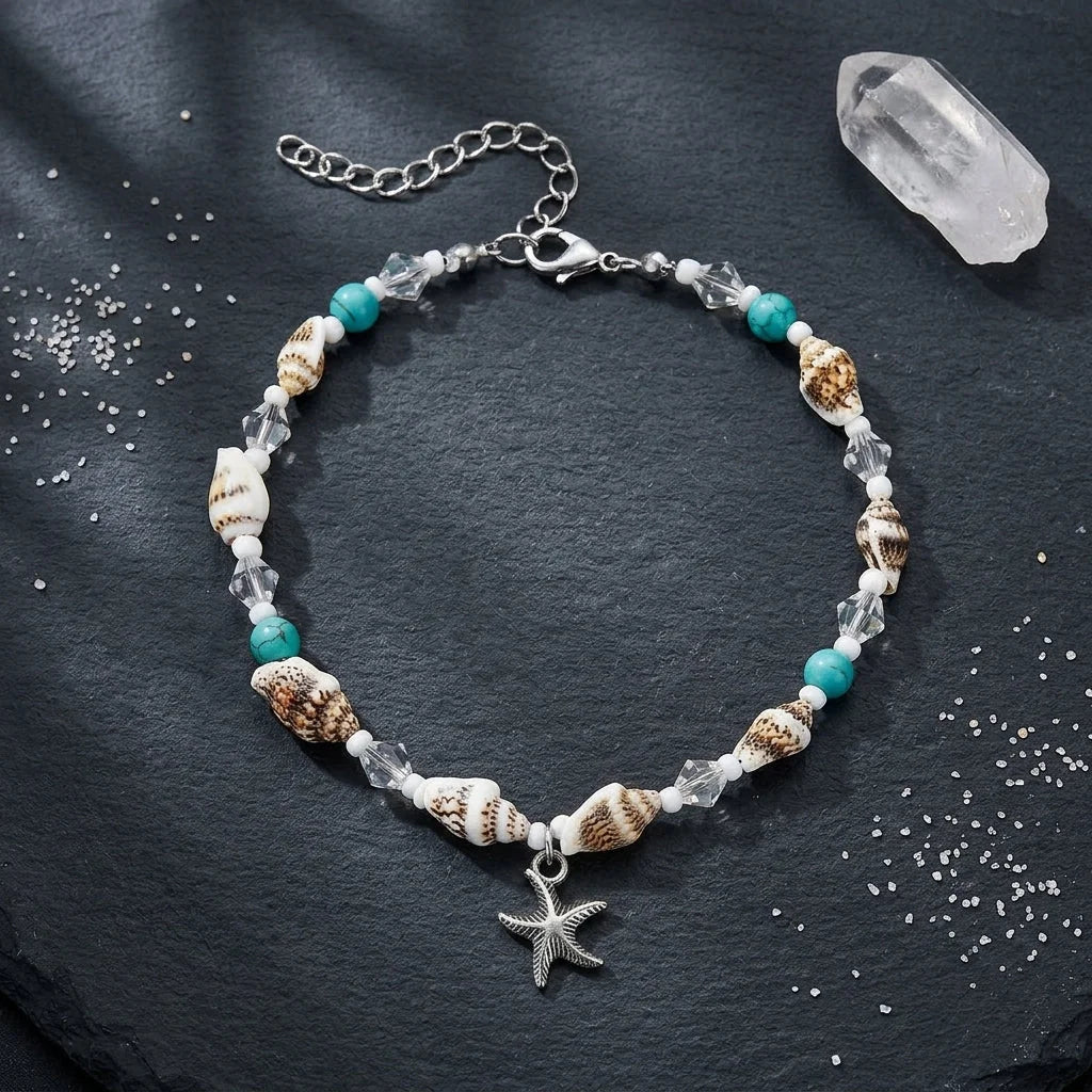 Ocean-Inspired Shell Anklet For Mindful Movement