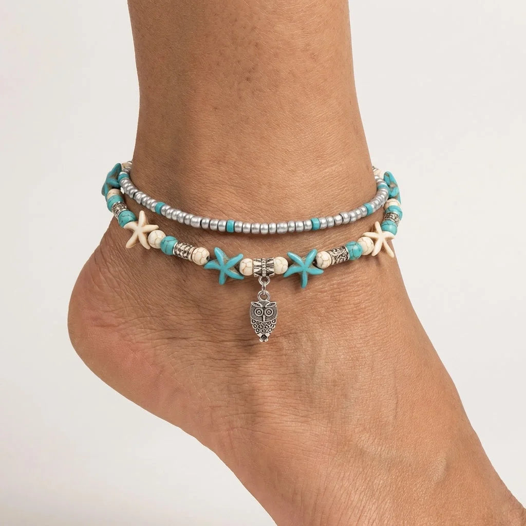 Ocean-Inspired Shell Anklet For Mindful Movement