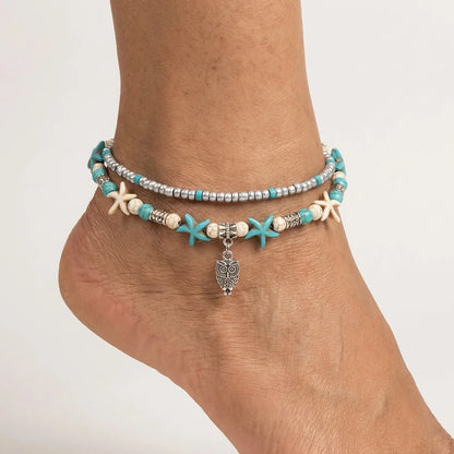 Ocean-Inspired Shell Anklet For Mindful Movement