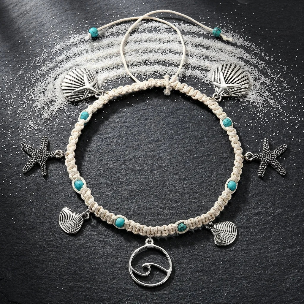 Ocean-Inspired Shell Anklet For Mindful Movement