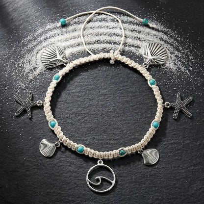 Ocean-Inspired Shell Anklet For Mindful Movement