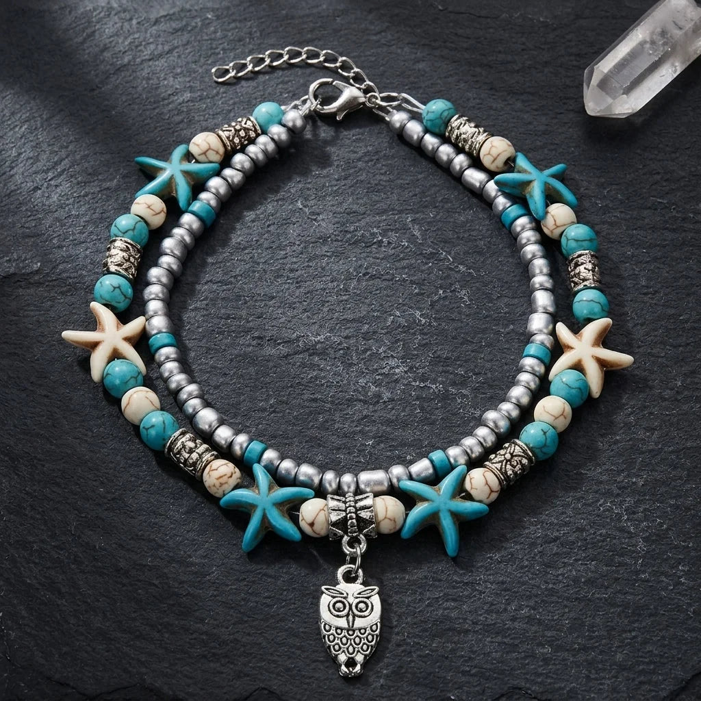 Ocean-Inspired Shell Anklet For Mindful Movement