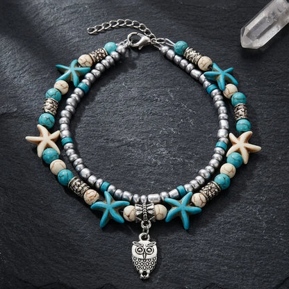 Ocean-Inspired Shell Anklet For Mindful Movement