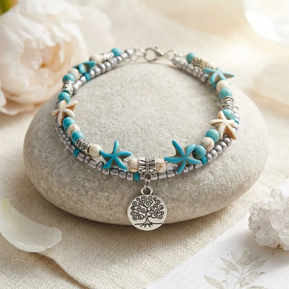 Ocean-Inspired Shell Anklet For Mindful Movement