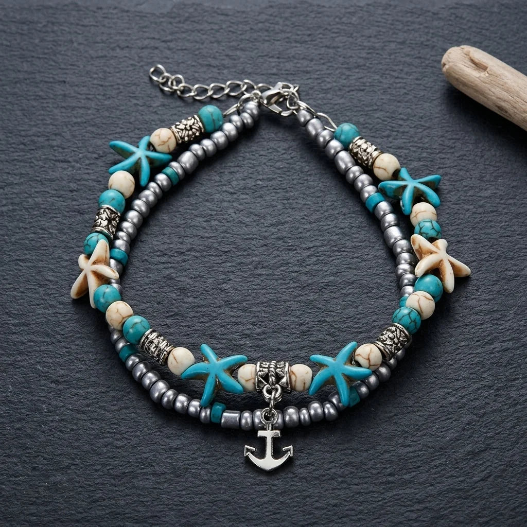Ocean-Inspired Shell Anklet For Mindful Movement