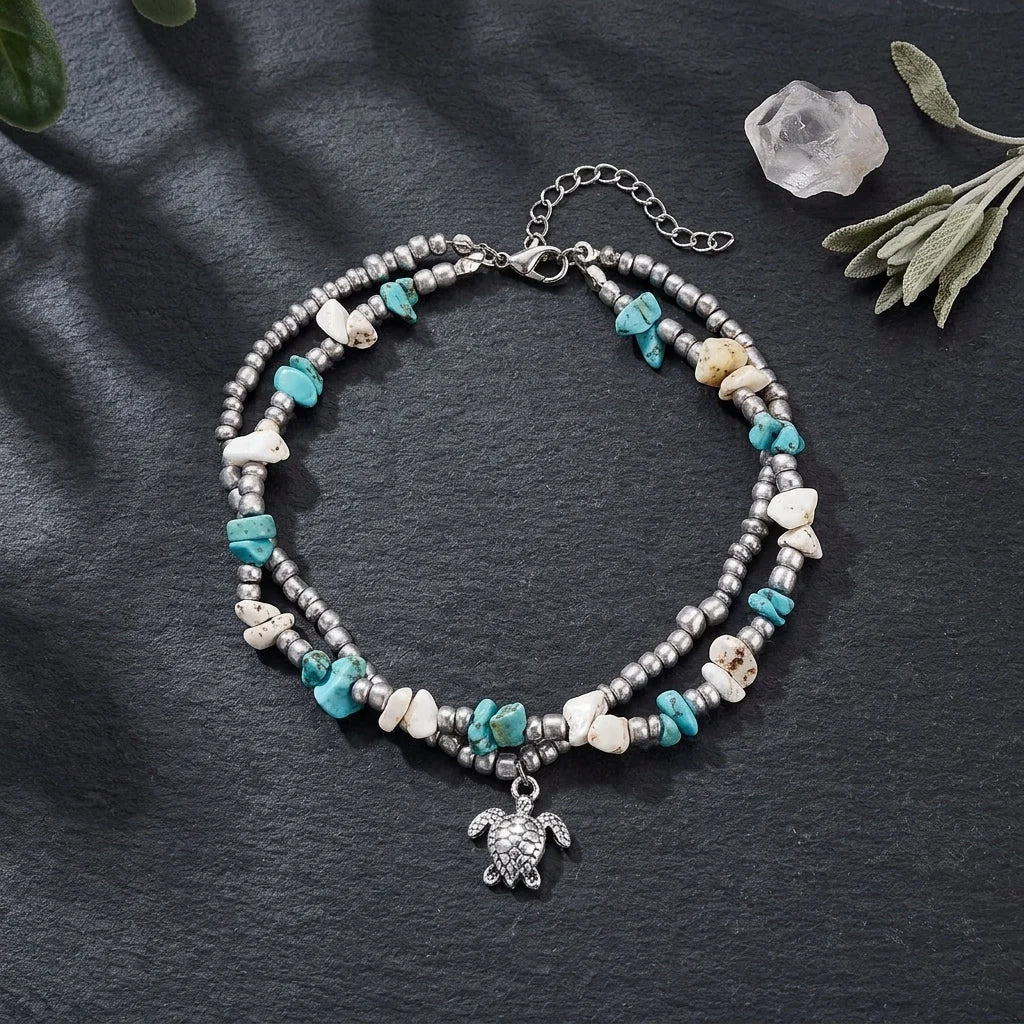Ocean-Inspired Shell Anklet For Mindful Movement