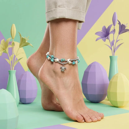 Ocean-Inspired Shell Anklet For Mindful Movement