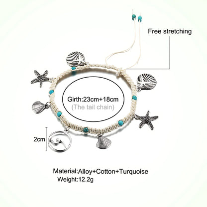 Ocean-Inspired Shell Anklet For Mindful Movement
