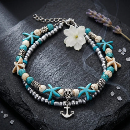 Ocean-Inspired Shell Anklet For Mindful Movement