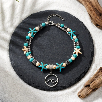 Ocean-Inspired Shell Anklet For Mindful Movement
