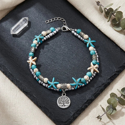 Ocean-Inspired Shell Anklet For Mindful Movement