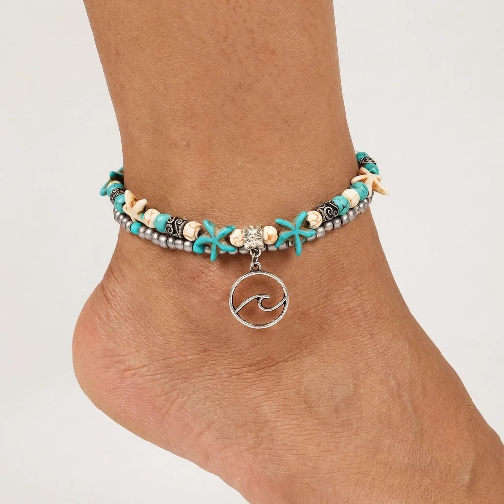 Ocean-Inspired Shell Anklet For Mindful Movement