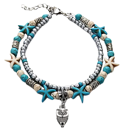 Ocean-Inspired Shell Anklet For Mindful Movement - Style K