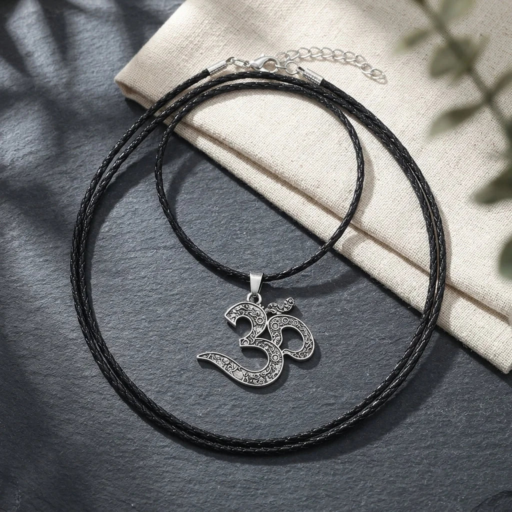 Om Pendant Necklace For Mindfulness Practice