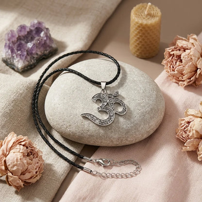 Om Pendant Necklace For Mindfulness Practice
