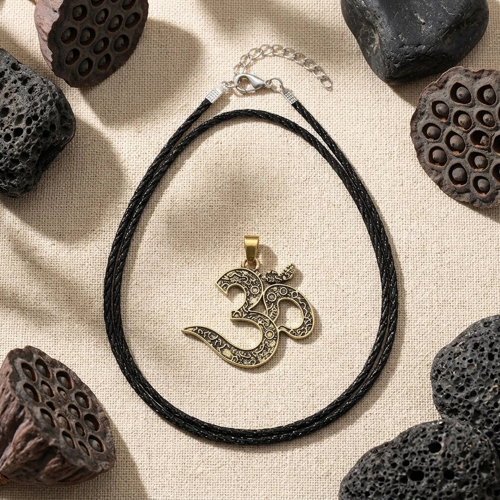 Om Pendant Necklace For Mindfulness Practice