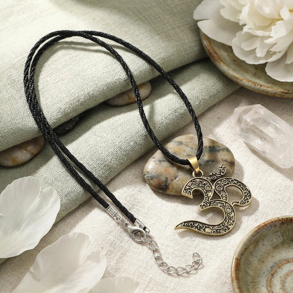 Om Pendant Necklace For Mindfulness Practice